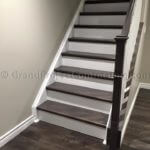 Basement Finishing Contractor Oakville , two tone stairs
